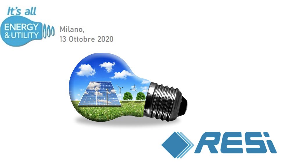 RESI S.p.A al Energy & Utility - 13 Ottobre 2020 - Milano - big data utility analytics